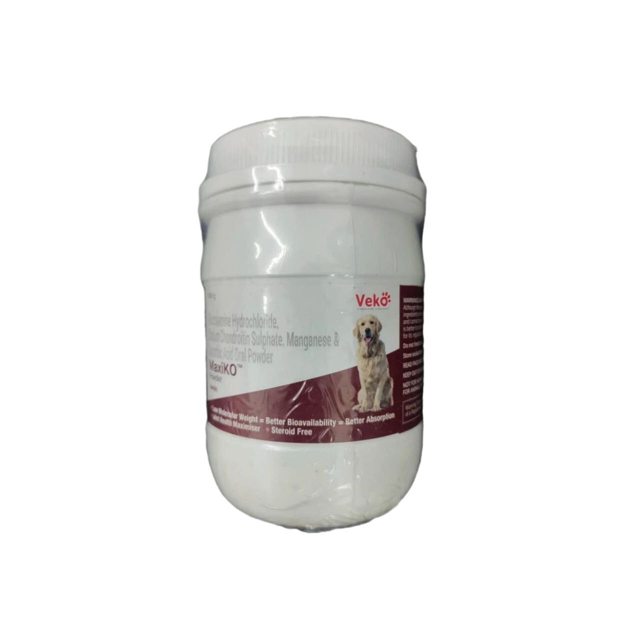 Veko Maxiko Joint Powder هو مكمل غذائي مشترك خال من الستيرويد للكلاب من جميع السلالات و الأحجام وأنماط الحياة