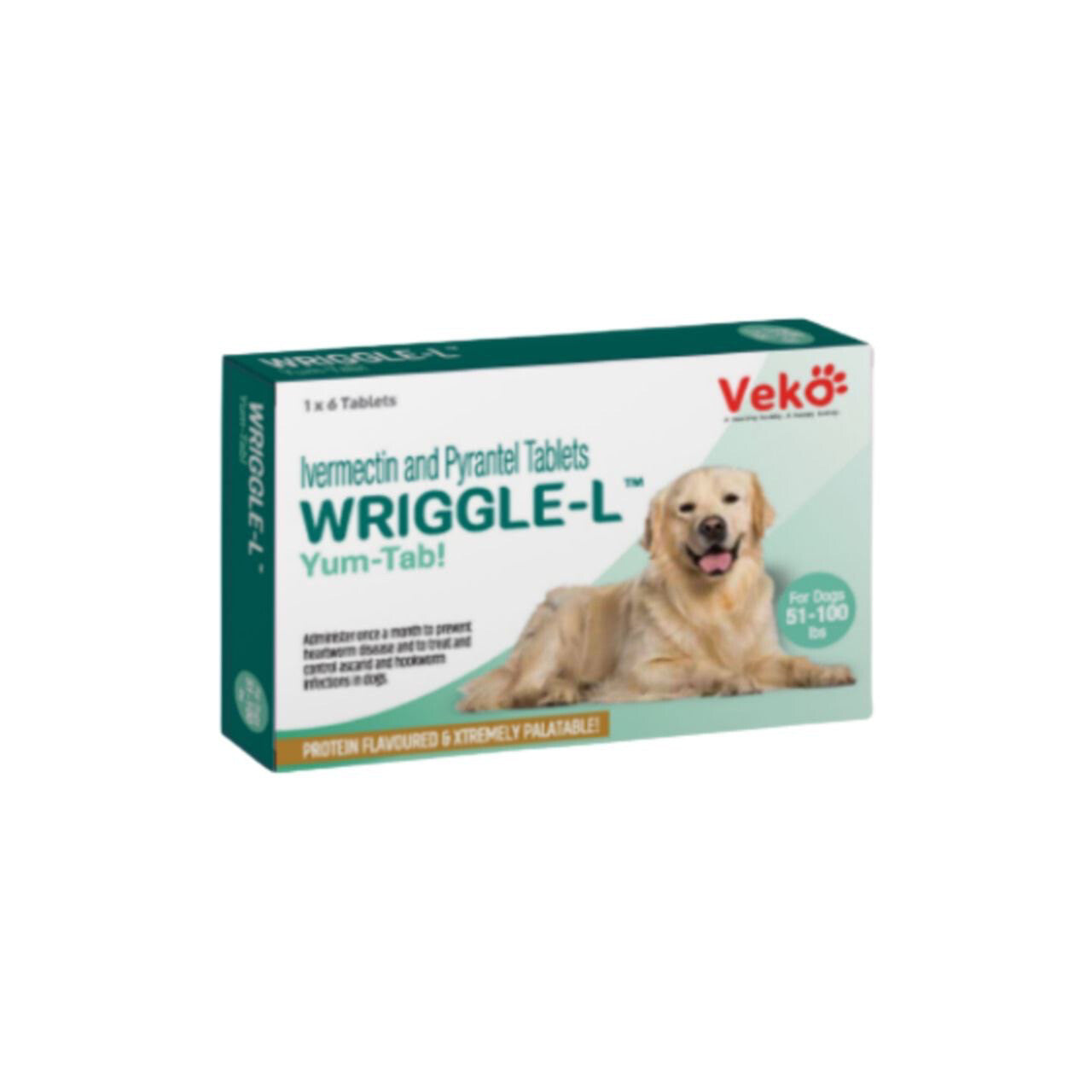 Veko Wriggle-L (لمعالجة حالات الجرب الكلاب فقط) .