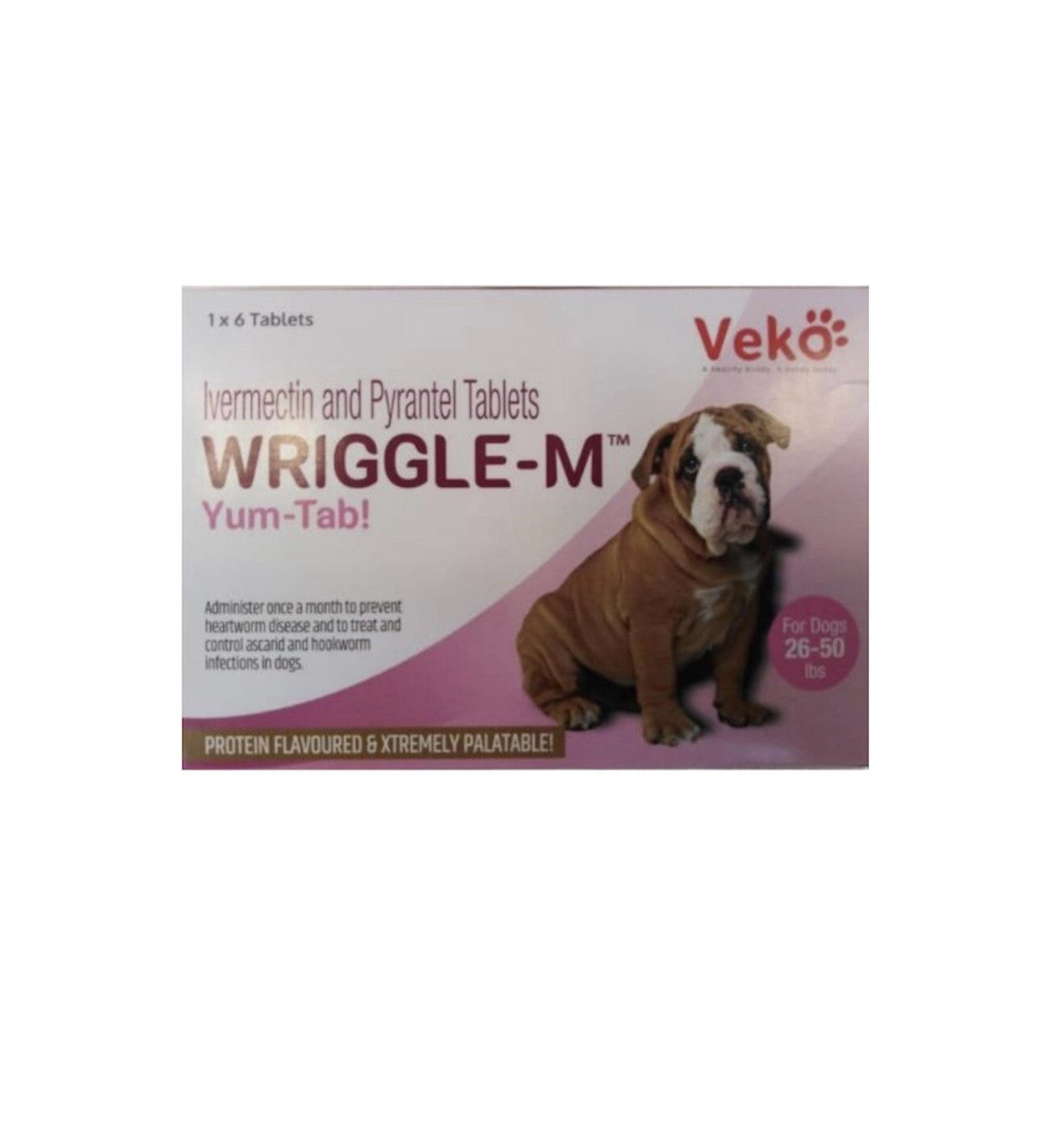 Veko wriggle -M لمعالجة حالات الجرب للكلاب فقط