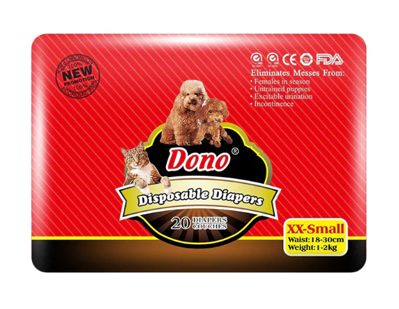 (XXS) حفاظات القطط و الکلاب للانثی قیاس