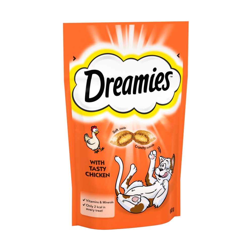 Dreamies 60g بسکیت و دجاج