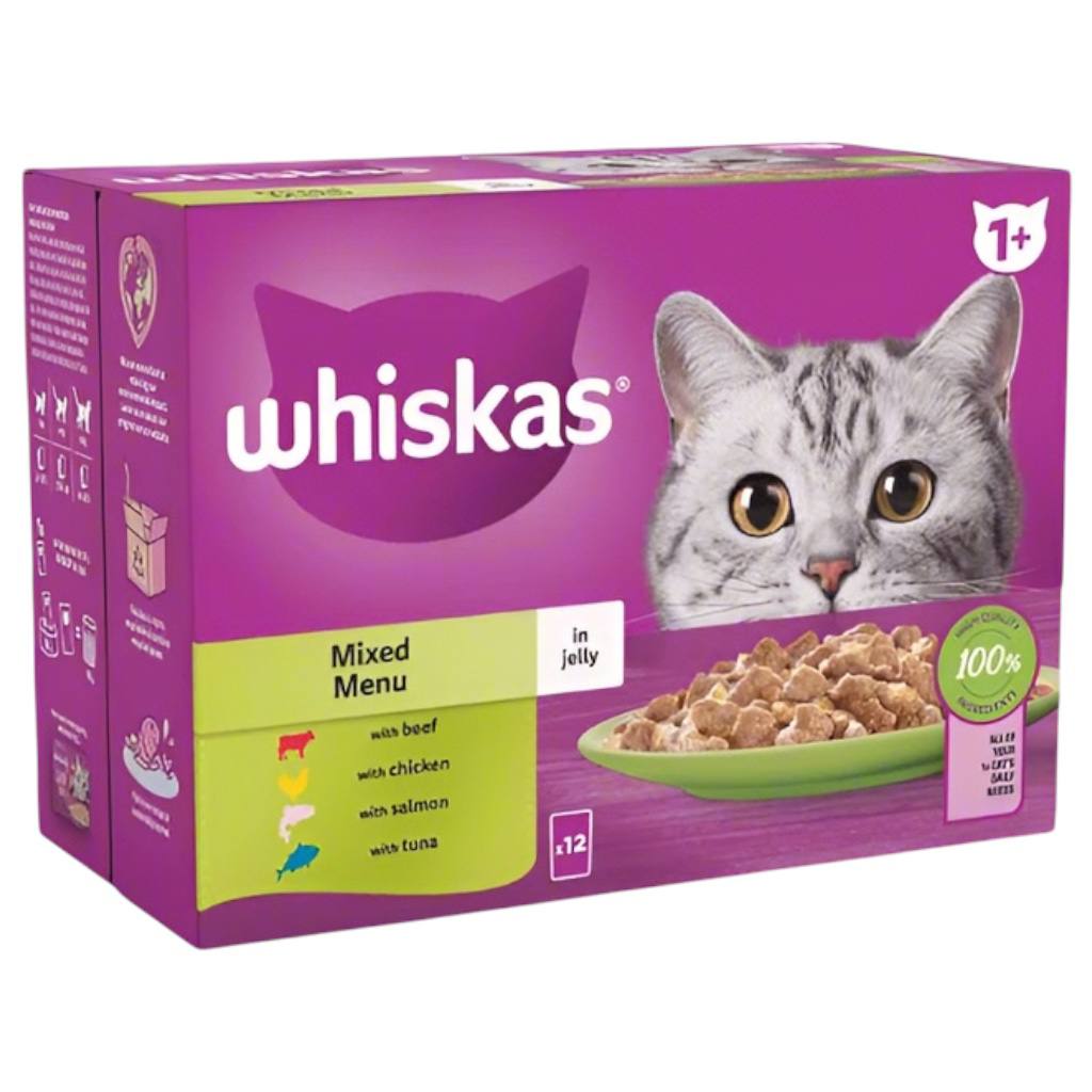 Whiskas x12 مخلوط في الجيلي