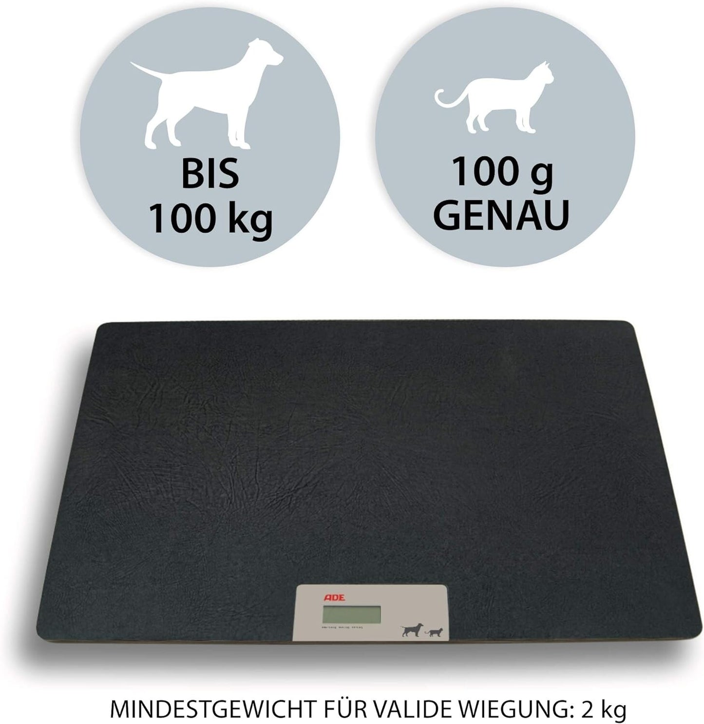 85cmميزان البيطري للقطط و الكلاب ماركة ADE الماني يحمل 100كغ