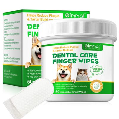 Oimmal 50Pcs مناديل تنظيف الأسنان