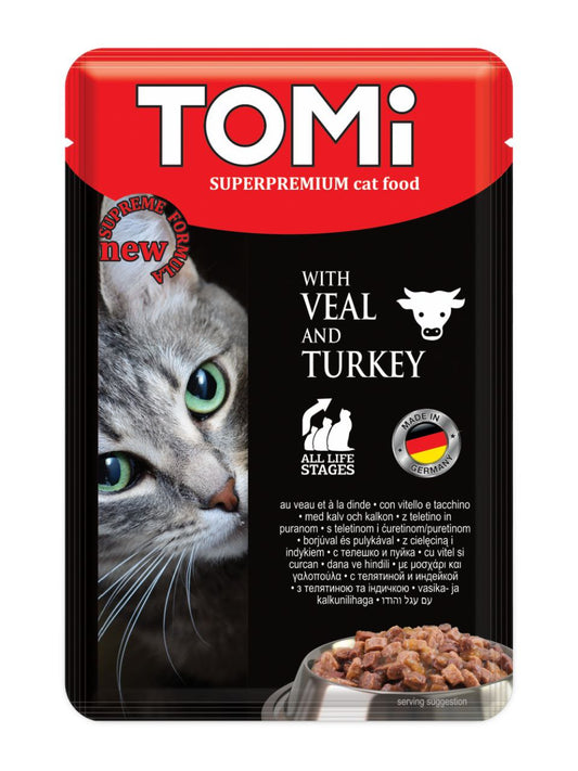 Tomi 100g لحم العجل والديك الرومي