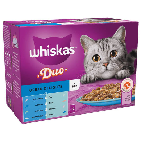Whiskas x12 ملذات المحيط