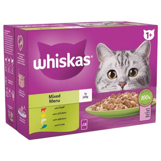 Whiskas x12 مخلوط في الجيلي
