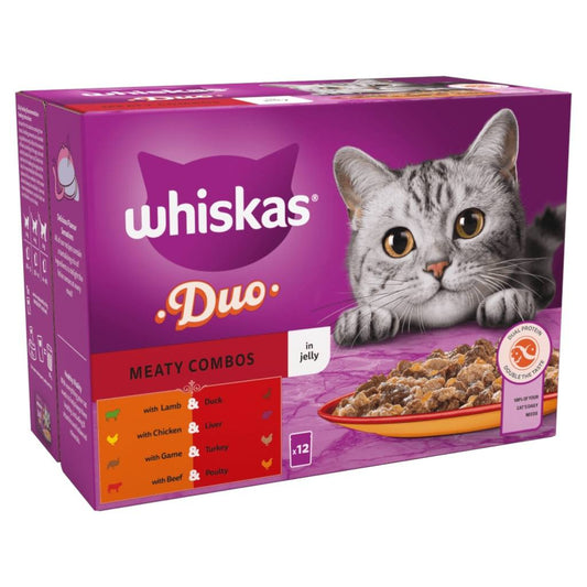 Whiskas x12 مجموعات اللحوم