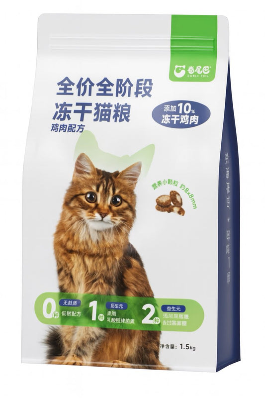 Curly Tail 1.5kg دجاج ودجاج مجفف بالتجميد
