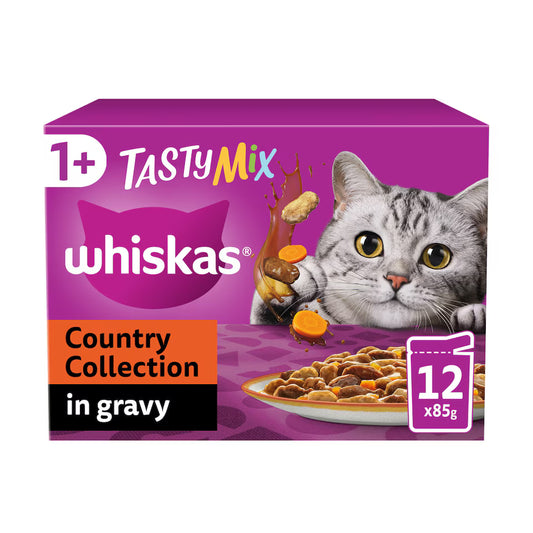 Whiskas X12 اللحوم المختلطة