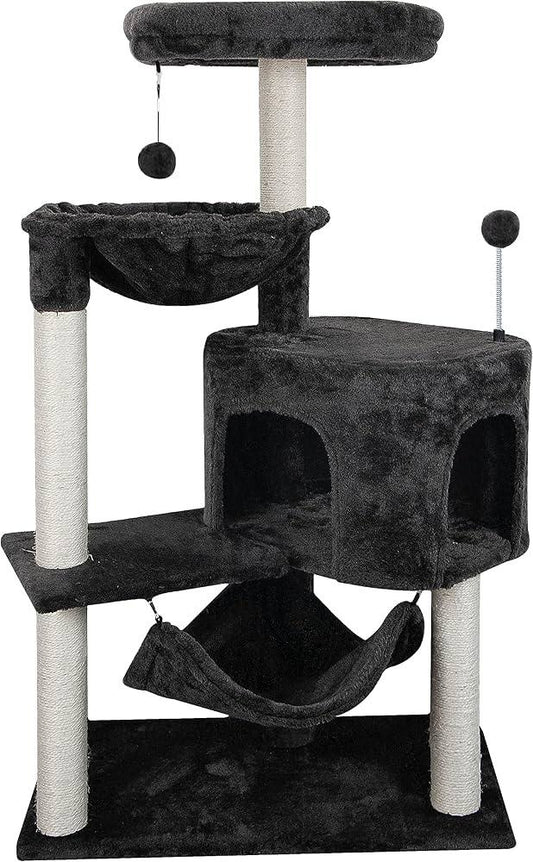 Multi-Level Cat Tree Tower-Model K013 أسود