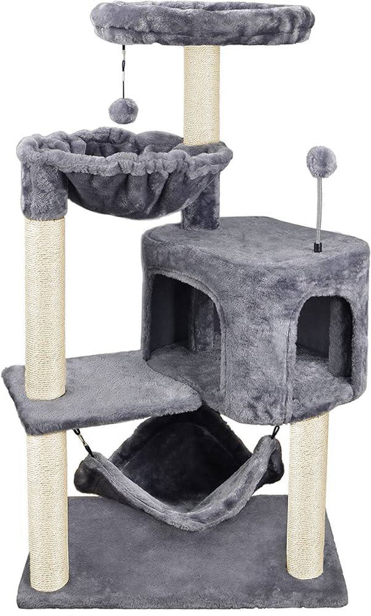 Multi-Level Cat Tree Tower-Model K013 رمادی